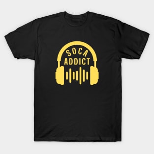 Soca Addict Headphones T-Shirt